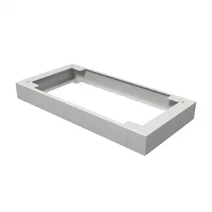 HAMMOND 2CLP43618 Console Plinth, 4 x 36 x 18 Inch Size, Carbon Steel, Ral 7035 Light Gray | CV7VGJ