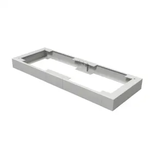 HAMMOND 2CLP44818 Console Plinth, 4 x 48 x 18 Inch Size, Carbon Steel, Ral 7035 Light Gray | CV7VGK