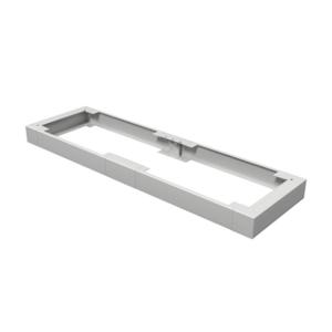 HAMMOND 2CLP46018 Console Plinth, 4 x 60 x 18 Inch Size, Carbon Steel, Ral 7035 Light Gray | CV7VGL