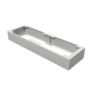 HAMMOND 2CLP86018 Console Plinth, 8 x 60 x 18 Inch Size, Carbon Steel, Ral 7035 Light Gray | CV7VGQ