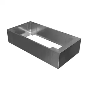 HAMMOND 2CSP83618 Console Plinth, 8 x 36 x 18 Inch Size, 304 Stainless Steel, #4 Brush Finish | CV7VGX