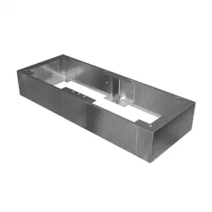 HAMMOND 2CSP84818 Console Plinth, 8 x 48 x 18 Inch Size, 304 Stainless Steel, #4 Brush Finish | CV7VGY