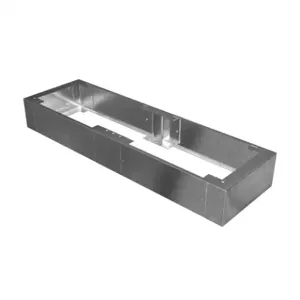 HAMMOND 2CSP86018 Console Plinth, 8 x 60 x 18 Inch Size, 304 Stainless Steel, #4 Brush Finish | CV7VGZ