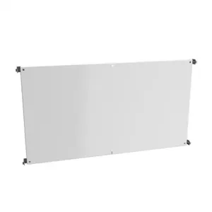 HAMMOND 72ZXHW Subpanel, Half-Height, Carbon Steel, White, Powder Coat Finish | CV8AEW