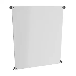 HAMMOND 90YHW Subpanel, Half-Height, Carbon Steel, White, Powder Coat Finish | CV8AFN