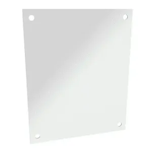 HAMMOND AP1612 Subpanel, Carbon Steel, White, Powder Coat Finish | CV8AGK