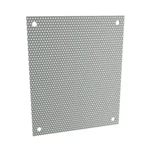 HAMMOND AP1612PP Subpanel, Perforated, Carbon Steel, Ansi 61 Gray, Powder Coat Finish | CV8AGL