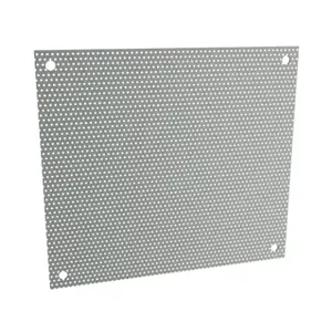 HAMMOND AP1616PP Subpanel, Perforated, Carbon Steel, Ansi 61 Gray, Powder Coat Finish | CV8AGM