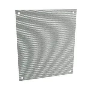 HAMMOND AP2016PP Subpanel, Perforated, Carbon Steel, Ansi 61 Gray, Powder Coat Finish | CV8AGQ