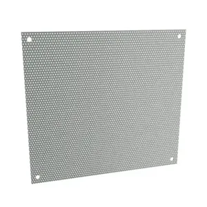 HAMMOND AP2020PP Subpanel, Perforated, Carbon Steel, Ansi 61 Gray, Powder Coat Finish | CV8AGR