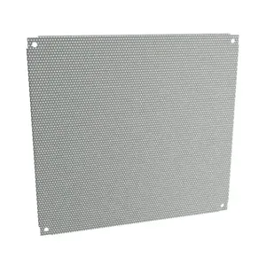 HAMMOND AP2424PP Subpanel, Perforated, Carbon Steel, Ansi 61 Gray, Powder Coat Finish | CV8AGZ