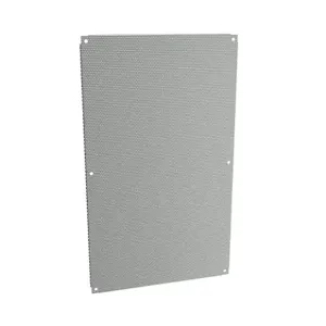 HAMMOND AP4224PP Subpanel, Perforated, Carbon Steel, Ansi 61 Gray, Powder Coat Finish | CV8AHJ