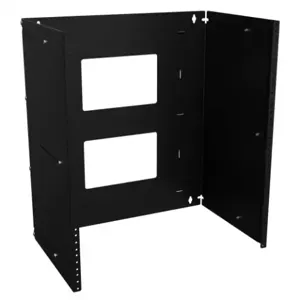 HAMMOND APB19021BK1 Hinged Wall-Mount Rack, 12U, 19 Inch Rack Width, 12 To 18 Inch Depth, 100Lb Capacity | CV7WVR