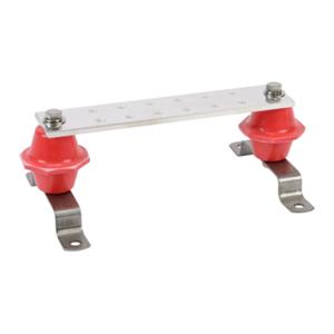 HAMMOND BUSBAR2X10 Modular Busbar, 10 Inch Length, 9/32 Inch Holes. Insulators, Brackets And Hardware | CV7DXX