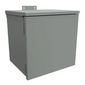 HAMMOND C3R121210HCR Enclosure, 12 x 12 x 10 Inch Size, Wall Mount with Knockouts, Galvanized Steel | CV7JVU