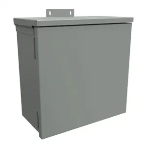 HAMMOND C3R12126HCR Enclosure, 12 x 12 x 6 Inch Size, Wall Mount with Knockouts, Galvanized Steel | CV7JVV