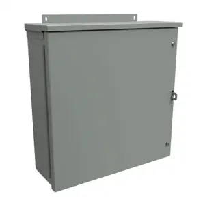 HAMMOND C3R18186HCR Enclosure, 18 x 18 x 6 Inch Size, Wall Mount, Galvanized Steel, Ansi 61 Gray | CV7JVZ