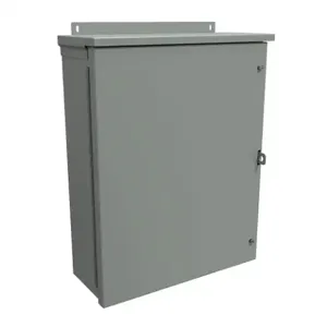 HAMMOND C3R20166HCR Enclosure, 20 x 16 x 6 Inch Size, Wall Mount, Galvanized Steel, Ansi 61 Gray | CV7JWA