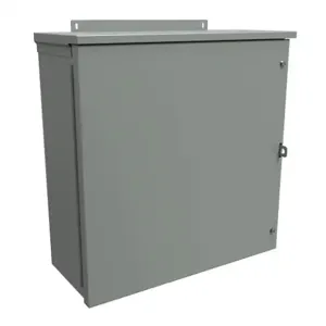 HAMMOND C3R20208HCR Enclosure, 20 x 20 x 8 Inch Size, Wall Mount, Galvanized Steel, Ansi 61 Gray | CV7JWB