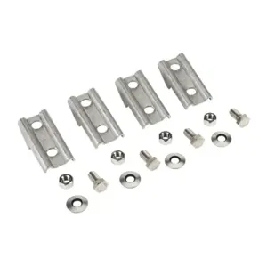 HAMMOND C4XMTGFOOT Mounting Feet, 304 Stainless Steel, #4 Brush Finish, Pack Of 4 | CV7LUZ