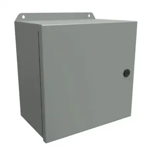 HAMMOND EJ10106 Enclosure, 10 x 10 x 6 Inch Size, Wall Mount, Carbon Steel, Ansi 61 Gray | CV7JZX