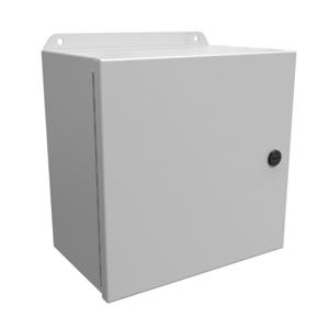 HAMMOND EJ10106LG Enclosure, 10 x 10 x 6 Inch Size, Wall Mount, Carbon Steel, Ral 7035 Light Gray | CV7JZZ