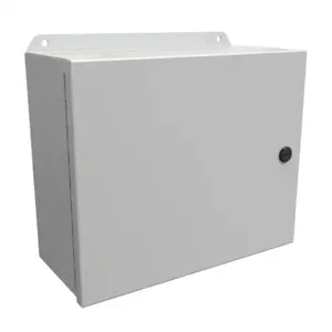 HAMMOND EJ10125LG Enclosure, 10 x 12 x 5 Inch Size, Wall Mount, Carbon Steel, Ral 7035 Light Gray | CV7KAD