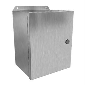 HAMMOND EJ1086S16 Enclosure, 10 x 8 x 6 Inch Size, Wall Mount, 316 Stainless Steel, #4 Brush Finish | CV7KAN