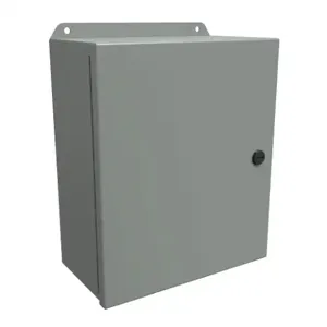 HAMMOND EJ12105 Enclosure, 12 x 10 x 5 Inch Size, Wall Mount, Carbon Steel, Ansi 61 Gray | CV7KAQ