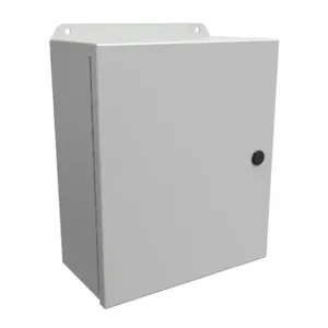 HAMMOND EJ12105LG Enclosure, 12 x 10 x 5 Inch Size, Wall Mount, Carbon Steel, Ral 7035 Light Gray | CV7KAT