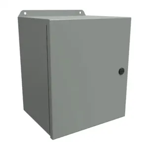 HAMMOND EJ12108 Enclosure, 12 x 10 x 8 Inch Size, Wall Mount, Carbon Steel, Ansi 61 Gray | CV7KAZ