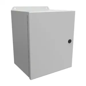 HAMMOND EJ12108LG Enclosure, 12 x 10 x 8 Inch Size, Wall Mount, Carbon Steel, Ral 7035 Light Gray | CV7KBB