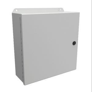 HAMMOND EJ12124LG Enclosure, 12 x 12 x 4 Inch Size, Wall Mount, Carbon Steel, Ral 7035 Light Gray | CV7KBG