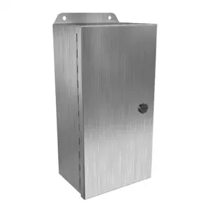 HAMMOND EJ1264SS Enclosure, 12 x 6 x 4 Inch Size, Wall Mount, 304 Stainless Steel, #4 Brush Finish | CV7KBX