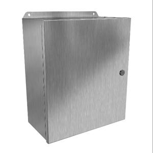HAMMOND EJ14126S16 Enclosure, 14 x 12 x 6 Inch Size, Wall Mount, 316 Stainless Steel, #4 Brush Finish | CV7KCB