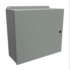 HAMMOND EJ14166 Enclosure, 14 x 16 x 6 Inch Size, Wall Mount, Carbon Steel, Ansi 61 Gray | CV7KCJ