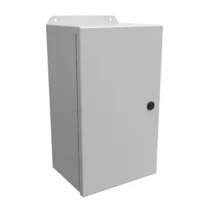 HAMMOND EJ1486LG Enclosure, 14 x 8 x 6 Inch Size, Wall Mount, Carbon Steel, Ral 7035 Light Gray | CV7KCM