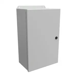 HAMMOND EJ16106LG Enclosure, 16 x 10 x 6 Inch Size, Wall Mount, Carbon Steel, Ral 7035 Light Gray | CV7KCP