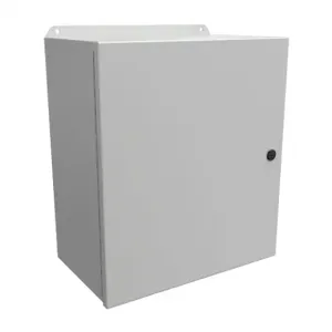 HAMMOND EJ16148LG Enclosure, 16 x 14 x 8 Inch Size, Wall Mount, Carbon Steel, Ral 7035 Light Gray | CV7KDD