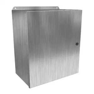 HAMMOND EJ16148SS Enclosure, 16 x 14 x 8 Inch Size, Wall Mount, 304 Stainless Steel, #4 Brush Finish | CV7KDF