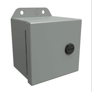 HAMMOND EJ443 Enclosure, 4 x 4 x 3 Inch Size, Wall Mount, Carbon Steel, Ansi 61 Gray | CV7KDG