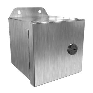 HAMMOND EJ444SS Enclosure, 4 x 4 x 4 Inch Size, Wall Mount, 304 Stainless Steel, #4 Brush Finish | CV7KDR