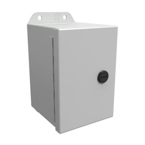 HAMMOND EJ644LG Enclosure, 6 x 4 x 4 Inch Size, Wall Mount, Carbon Steel, Ral 7035 Light Gray | CV7KEA