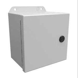 HAMMOND EJ664LG Enclosure, 6 x 6 x 4 Inch Size, Wall Mount, Carbon Steel, Ral 7035 Light Gray | CV7KEF