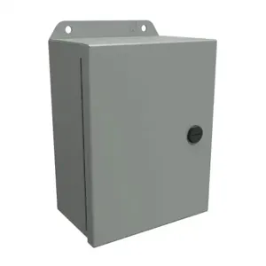 HAMMOND EJ863 Enclosure, 8 x 6 x 3 Inch Size, Wall Mount, Carbon Steel, Ansi 61 Gray | CV7KEN