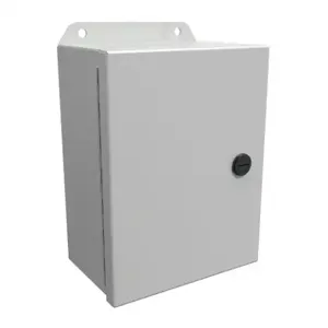 HAMMOND EJ863LG Enclosure, 8 x 6 x 3 Inch Size, Wall Mount, Carbon Steel, Ral 7035 Light Gray | CV7KEQ