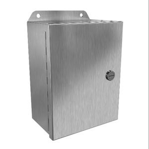 HAMMOND EJ863S16 Enclosure, 8 x 6 x 3 Inch Size, Wall Mount, 316 Stainless Steel, #4 Brush Finish | CV7KER