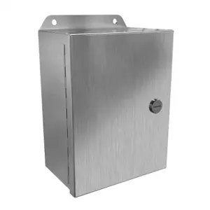 HAMMOND EJ863S16 Enclosure, 8 x 6 x 3 Inch Size, Wall Mount, 316 Stainless Steel, #4 Brush Finish | CV7KER