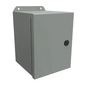 HAMMOND EJ866 Enclosure, 8 x 6 x 6 Inch Size, Wall Mount, Carbon Steel, Ansi 61 Gray | CV7KEU