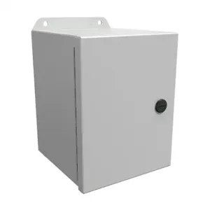 HAMMOND EJ866LG Enclosure, 8 x 6 x 6 Inch Size, Wall Mount, Carbon Steel, Ral 7035 Light Gray | CV7KEW